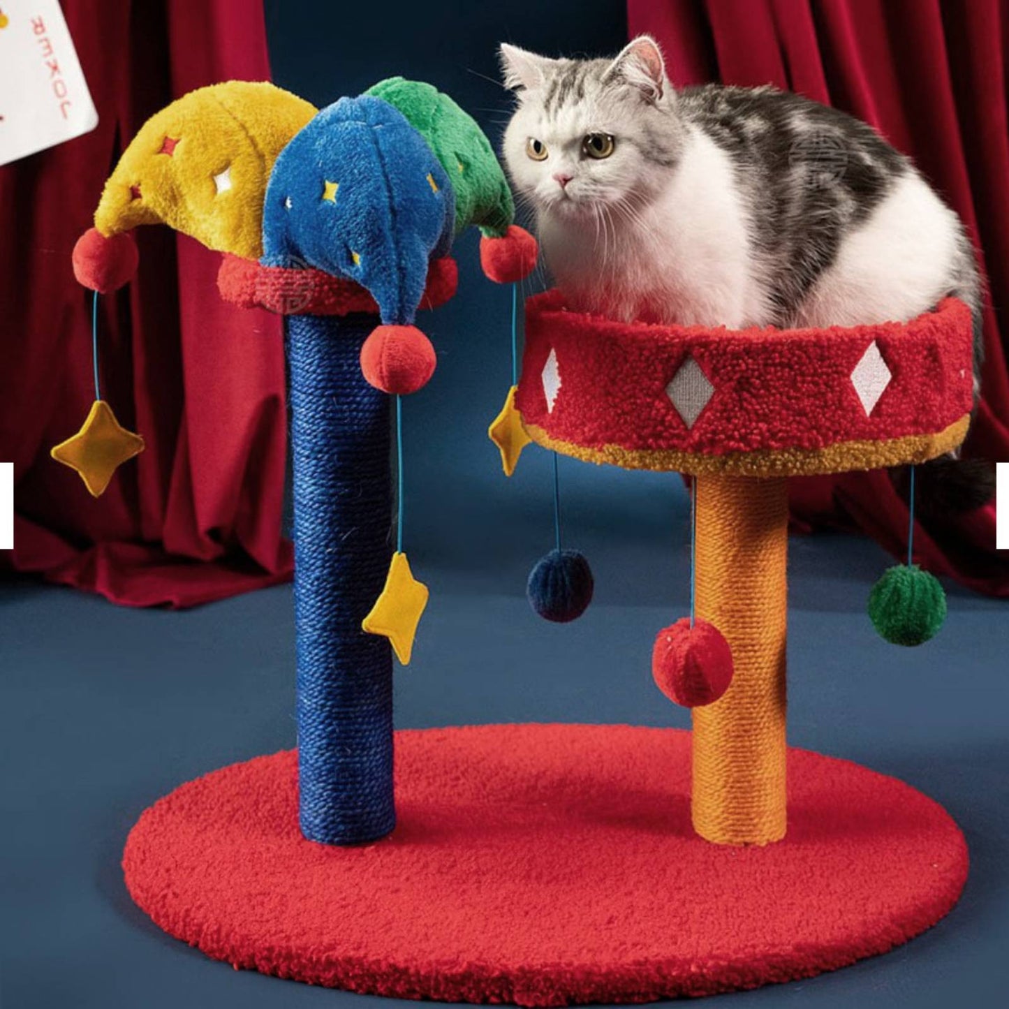 Petsville Jester Hat Cat Scratcher