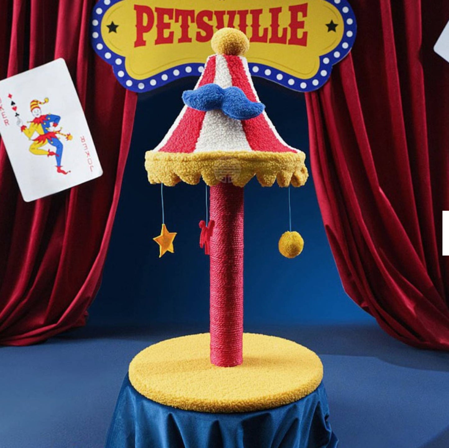 Petsville Rotating Carousel Cat Scratcher