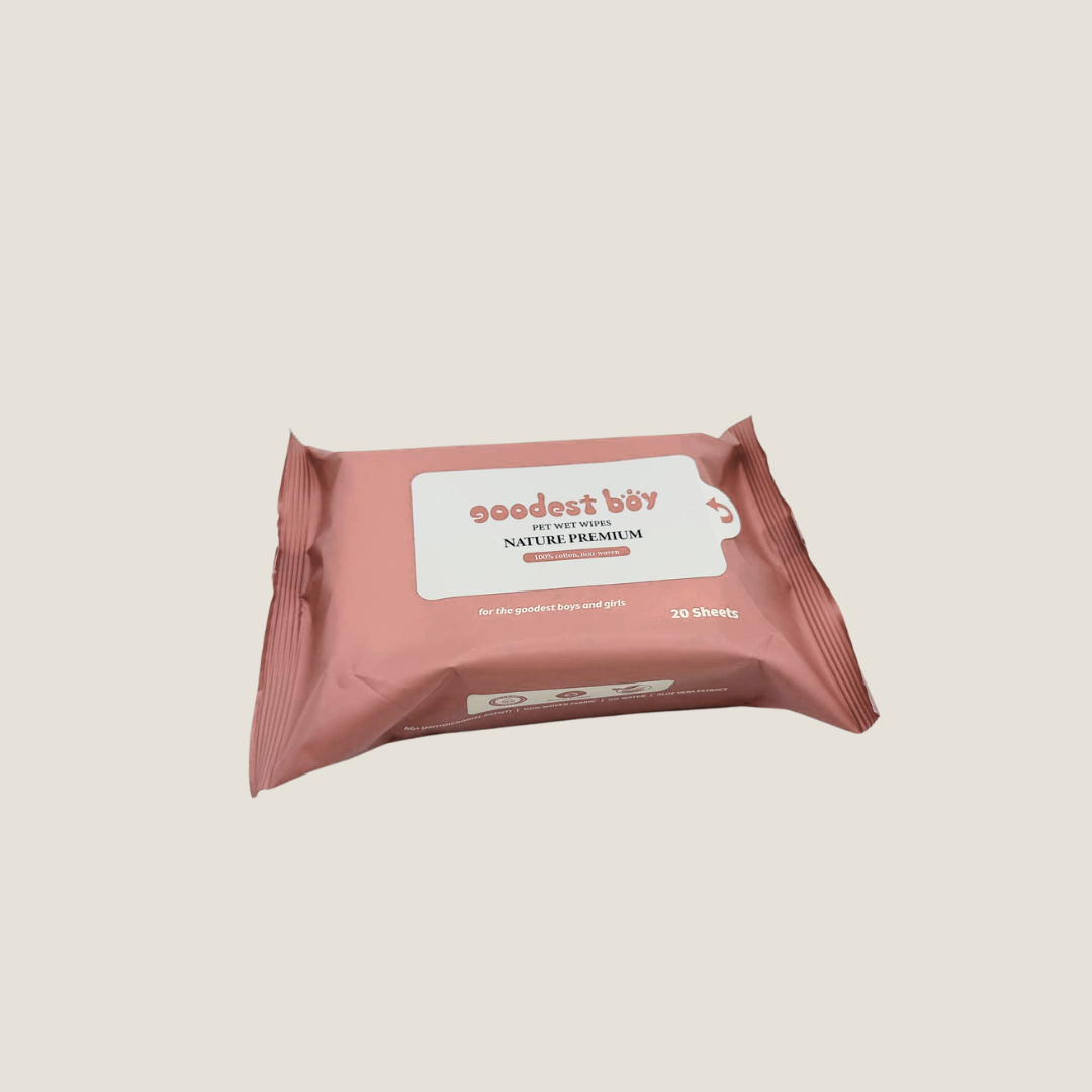 Goodest Boy Nature Premium Wipes (20 Sheets Pack)